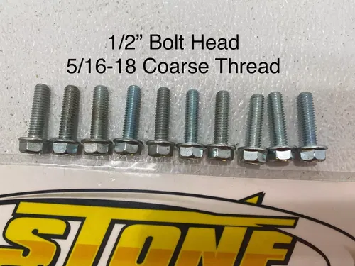 QTY (20) - 5/16-18 x 1.25" Beadlock Bolts STI HD9 Raceline Mamba System 3 SB