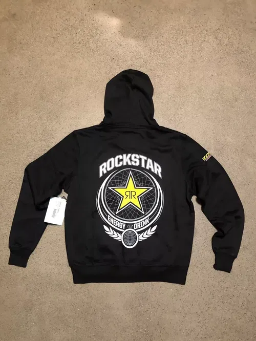 Factory Effex Rockstar Imperial Zip-Up HOODIE HOODED SWEATSHIRT MEDIUM M BLACK