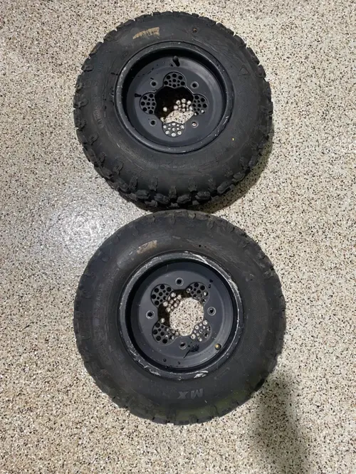 FRONT DWT ROK-OUT WHEELS 10X5 4/1 20x6x10 TIRES HONDA TRX 450R 300ex 250R LTR450