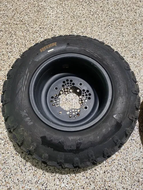 FRONT DWT ROK-OUT WHEELS 10X5 4/1 20x6x10 TIRES HONDA TRX 450R 300ex 250R LTR450