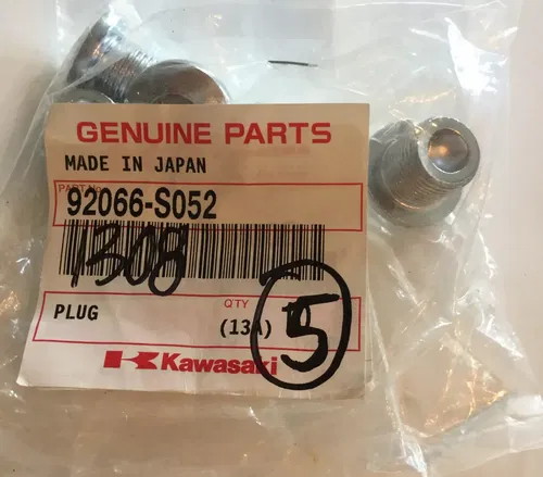 KAWASAKI OEM ENGINE COVER PLUGS ATV 2005 2006 KFX400 KFX 400 05 06 SET OF 5