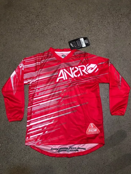 ANSR ANSWER RUSH JERSEY RED WHITE YL YOUTH LARGE