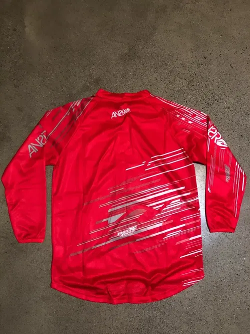 ANSR ANSWER RUSH JERSEY RED WHITE YL YOUTH LARGE