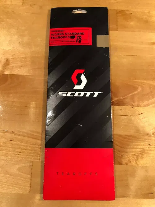SCOTT 18 WORKS STANDARD MOTOSPORT CLEAR TEAR OFFS OFF TEAROFFS TEAROFF TEAR-OFF