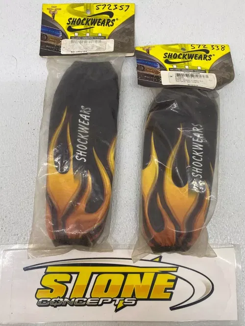 OUTERWEARS SHOCKWEAR PAIR FRONT & REAR SHOCK COVERS YAMAHA RAPTOR 50 CAN AM DS90