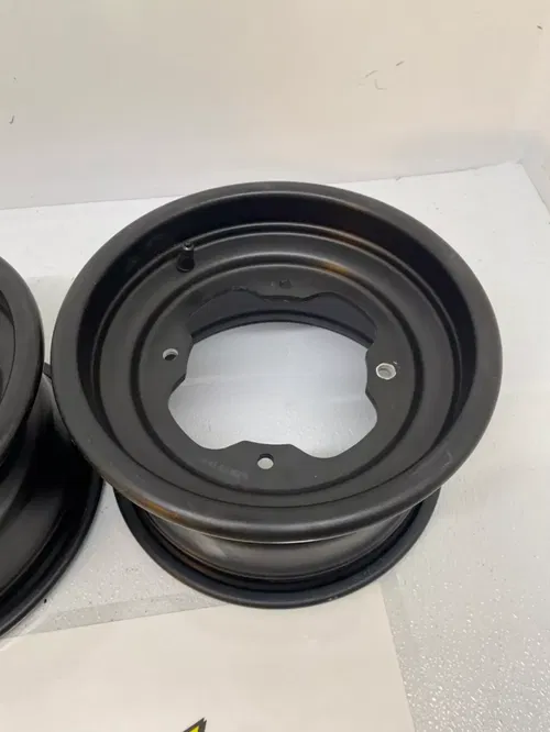 10" YAMAHA OEM FRONT WHEELS 10X5 4/156 YFZ450 BANSHEE BLACK YFZ450R