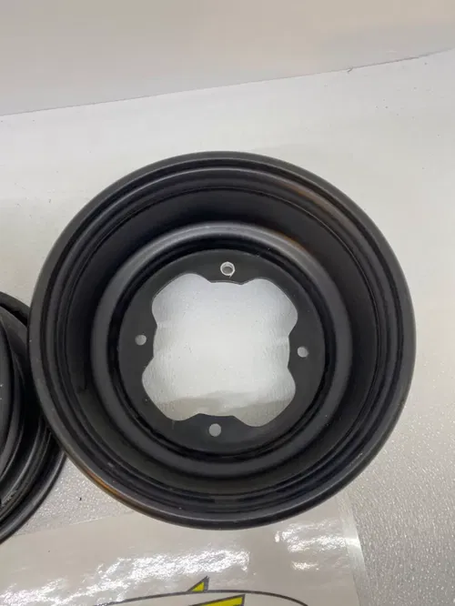 10" YAMAHA OEM FRONT WHEELS 10X5 4/156 YFZ450 BANSHEE BLACK YFZ450R