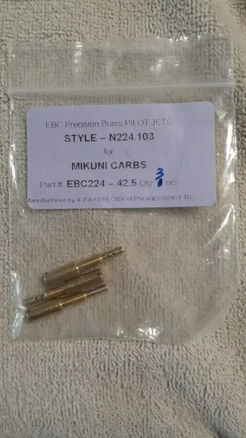 EBC CARB CARBURETOR PILOT JET JETS MIKUNI PRECISION BRASS 3 PACK PK 3PK