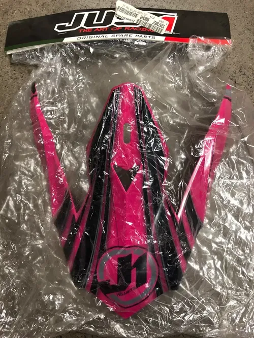 JUST1 J32 REPLACEMENT HELMET PEAK VISOR RAPTOR PINK LARGE MX DIRT BIKE