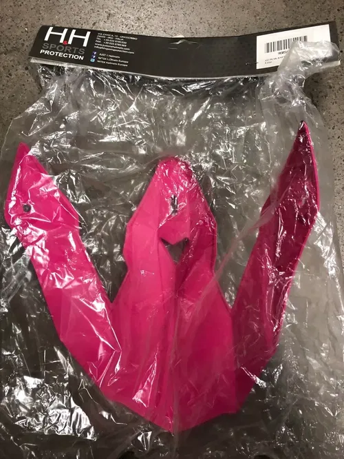JUST1 J32 REPLACEMENT HELMET PEAK VISOR RAPTOR PINK LARGE MX DIRT BIKE