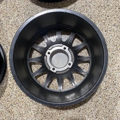Raceline Alpha Beadlock 17" Wheels Silver (+25mm) Can-Am Maverick X3 Wheel Set