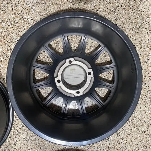 Raceline Alpha Beadlock 17" Wheels Silver (+25mm) Can-Am Maverick X3 Wheel Set