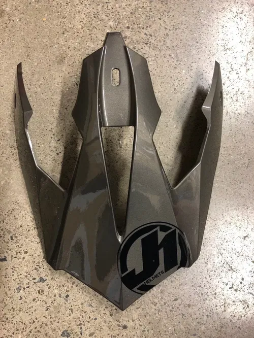 JUST1 J14 REPLACEMENT HELMET PEAK VISOR SOLID GRAY GREY MX MOTORCYCLE DIRT BIKE