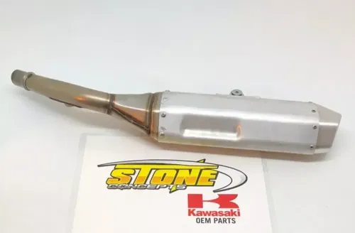 NEW OEM KAWASAKI KX450 KX450X 19-23 FULL EXHAUST MUFFLER HEADER HEAD PIPE CLAMP