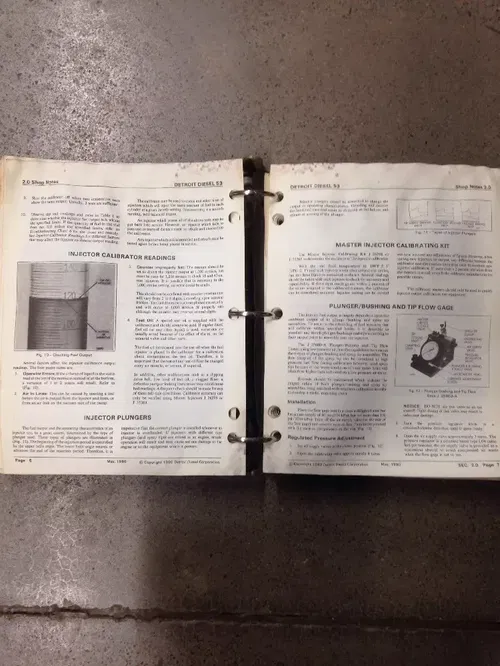 DETROIT DIESEL ENGINES SERIES 53 SUPPORT MAINTENANCE MANUAL NSN 2815-01-295-7458