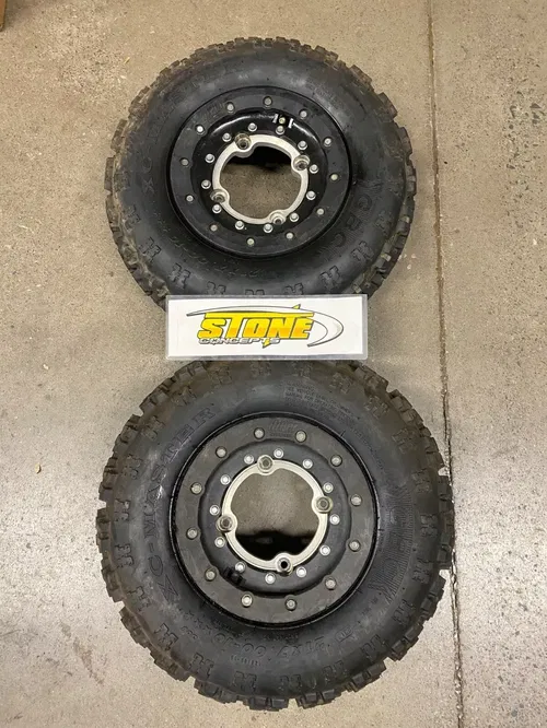 FRONT HIPER BEADLOCK WHEELS & TIRES TECH 3 10X5 4/1 HONDA TRX 450R 250R LTR450