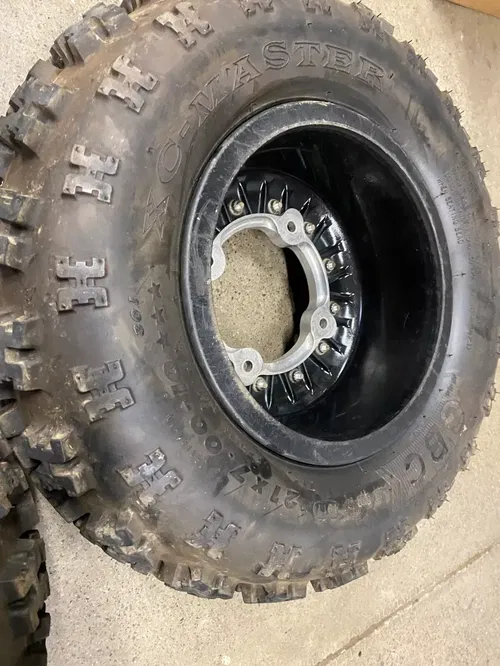 FRONT HIPER BEADLOCK WHEELS & TIRES TECH 3 10X5 4/1 HONDA TRX 450R 250R LTR450
