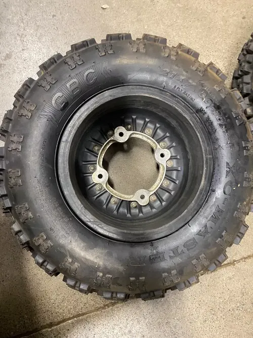 FRONT HIPER BEADLOCK WHEELS & TIRES TECH 3 10X5 4/1 HONDA TRX 450R 250R LTR450