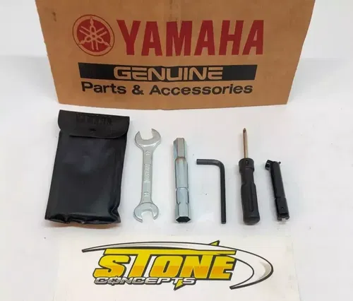 OEM YAMAHA YZ426F YZ SPARK PLUG SOCKET TOOL KIT TIRE GAUGE WRENCH SCREW DRIVER