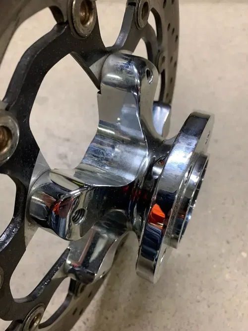 RC Components FRONT WHEEL ROTOR HUB BRAKE DISK CHROME MOTORCYCLE HAYABUSA