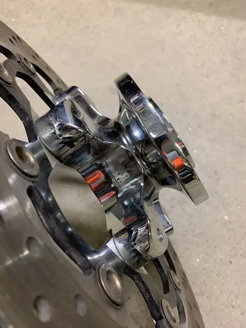 RC Components FRONT WHEEL ROTOR HUB BRAKE DISK CHROME MOTORCYCLE HAYABUSA