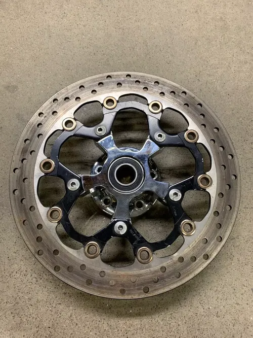 RC Components FRONT WHEEL ROTOR HUB BRAKE DISK CHROME MOTORCYCLE HAYABUSA