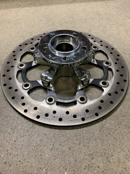 RC Components FRONT WHEEL ROTOR HUB BRAKE DISK CHROME MOTORCYCLE HAYABUSA