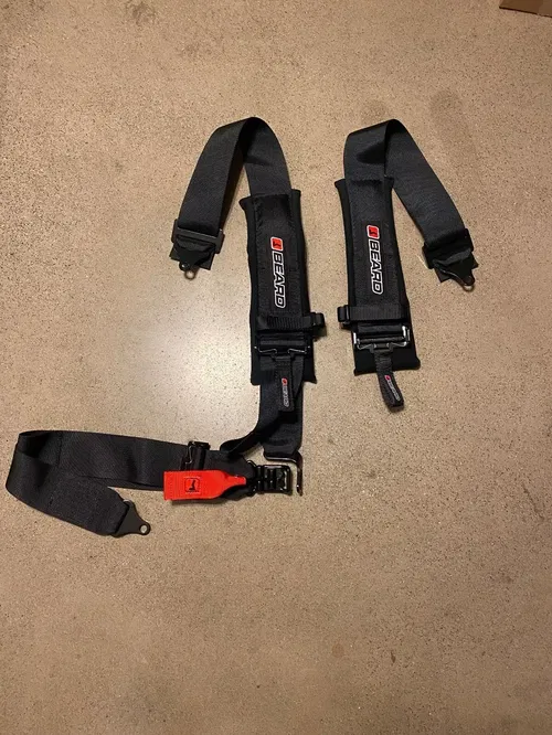 CAN-AM MAVERICK BEARD 4 POINT HARNESS 3" PADDED SEAT BELT UTV JEEP