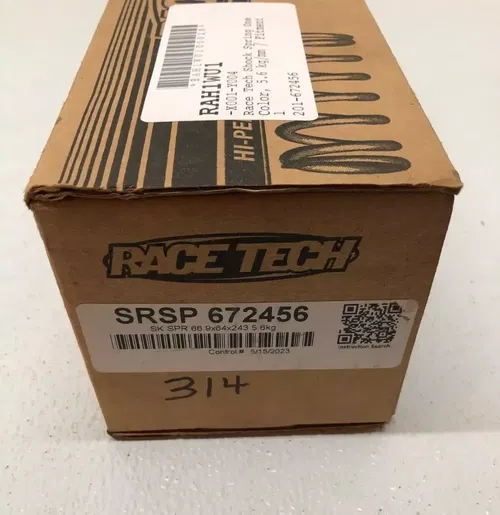 Race Tech Shock Spring 5.6 kg/mm 314 LB SRSP 672456 for Honda/Kawasaki/Suzuki