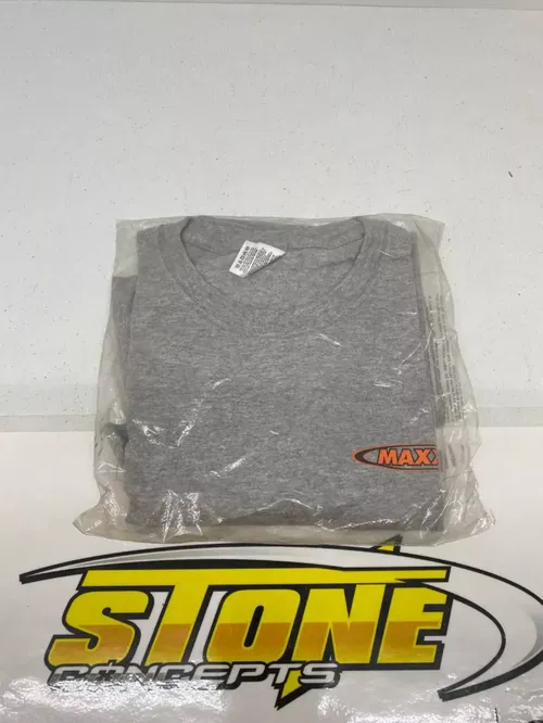 MAXXIS TIRES MENS Tee T-Shirt LARGE GREY Short-Sleeve ATV MX TIRE COMPANY