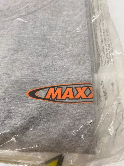 MAXXIS TIRES MENS Tee T-Shirt LARGE GREY Short-Sleeve ATV MX TIRE COMPANY