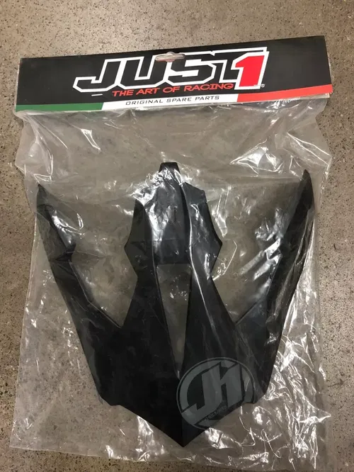 JUST1 J14 REPLACEMENT HELMET PEAK VISOR SOLID BLACK MATTE MOTORCYCLE DIRT BIKE