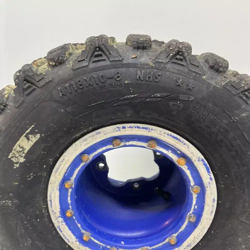 Rear DWT 8" Rear Beadlock Wheel Set Maxxis Tires Honda Suzuki Wheels 4/110 8x8
