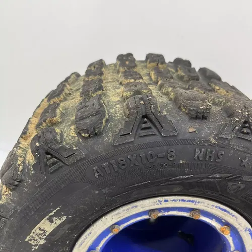 Rear DWT 8" Rear Beadlock Wheel Set Maxxis Tires Honda Suzuki Wheels 4/110 8x8