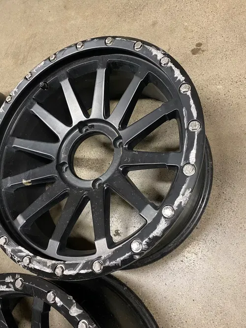 CAN AM X3 MAVERICK 1000 RACELINE 17X7 FRONT REAR WHEEL SET 4/137 5:2