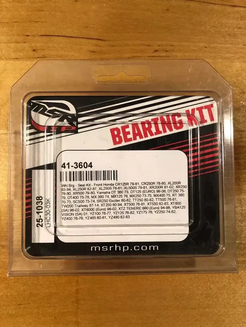 MSR WHEEL BEARING SEAL KIT 41-3604 CR125R CR250R YZ 100 125 175 250 400 465 490