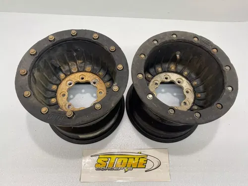 Rear Hiper Beadlock Wheels Tech 3 10" Diameter Honda TRX 450R 300EX 250R LTR450