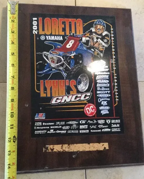 ROLL DESIGN BANSHEE YFZ350 YAMAHA ATV MX AMA GNCC RACING PLAQUE AWARD LAEGER'S