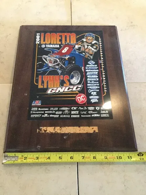ROLL DESIGN BANSHEE YFZ350 YAMAHA ATV MX AMA GNCC RACING PLAQUE AWARD LAEGER'S