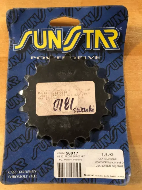 Sunstar Steel Front Sprocket 17T 17 TOOTH GSXR1000 GSX1300R HAYABUSA GSXR1300BK