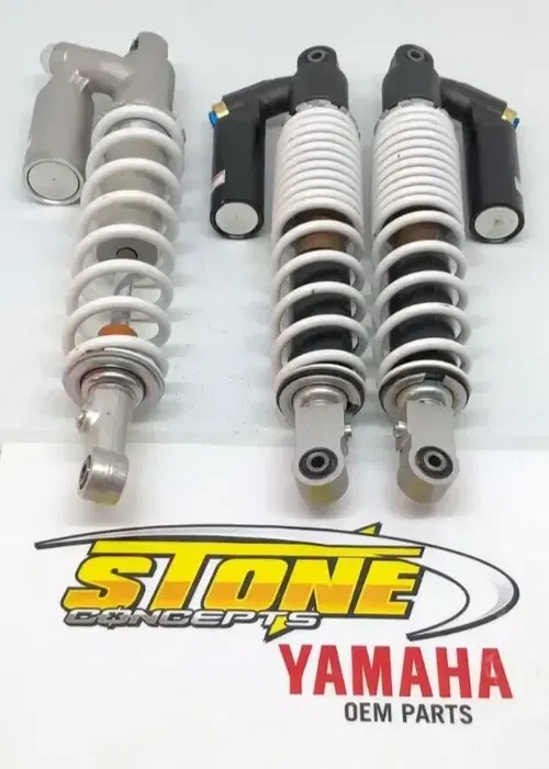 Yamaha Stock OEM YFZ450R YFZ 450R Front & Rear White Shocks 09-24 New Suspension