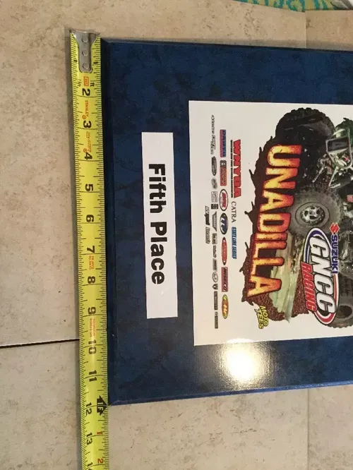 POLARIS PREDATOR ATV GNCC RACING PLAQUE AWARD LAEGER'S MATT SMILEY  ROLL DESIGN