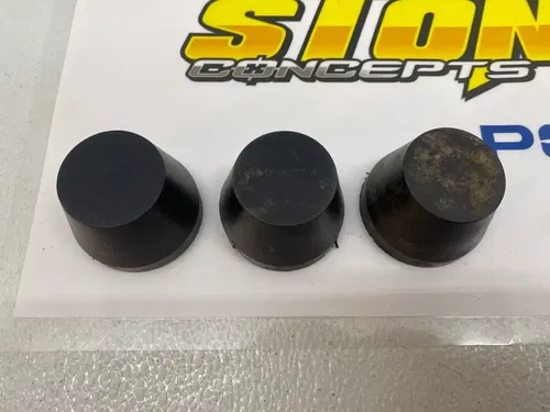 (Set of 3) 09-21 POLARIS RZR 170 OEM REAR WHEEL HUB CAP COVER RUBBER DUST CAPS
