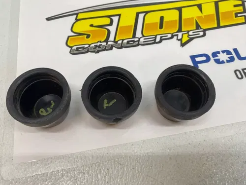 (Set of 3) 09-21 POLARIS RZR 170 OEM REAR WHEEL HUB CAP COVER RUBBER DUST CAPS