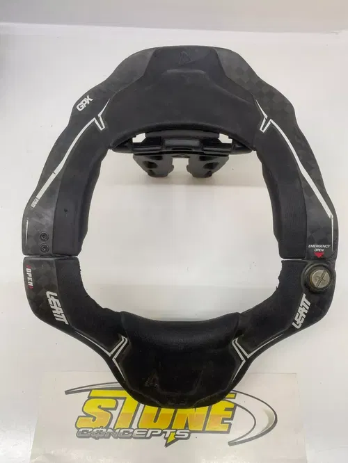 B - Leatt 6.5 Carbon Neck Brace GPX Motocross Dirt Bike Offroad Adult ATV UTV