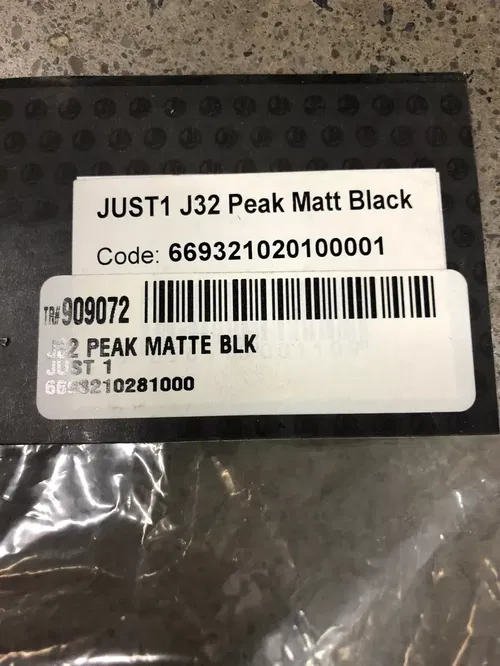 JUST1 J32 REPLACEMENT HELMET PEAK VISOR MATT BLACK QTY 2 MX MOTORCYCLE DIRT BIKE