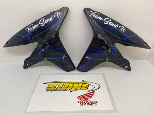 HONDA 450R TRX450R TRX 450ER TRX450ER FRONT FENDERS PLASTIC BLACK LEFT RIGHT OEM
