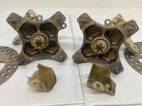 HONDA TRX450R TRX 450R FRONT END WHEEL HUBS SPINDLES CALIPERS UPDATE 250R C