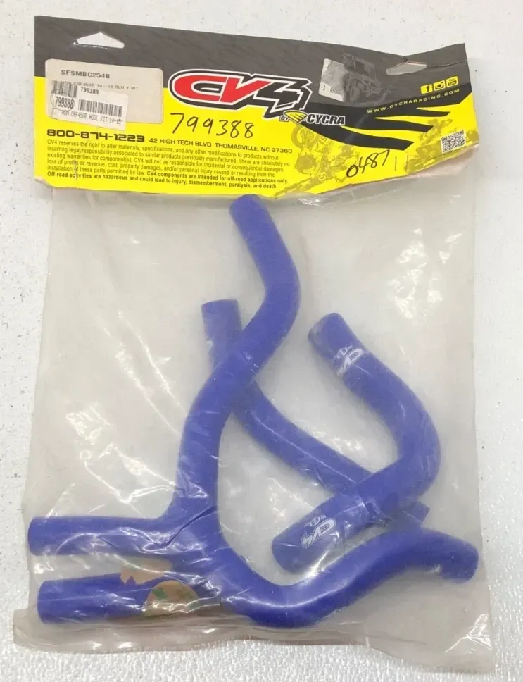 CV4 SFSMBC254B Radiator Hose Y Kit Blue Honda CRF450R CRF 450R 2014 2015 2016