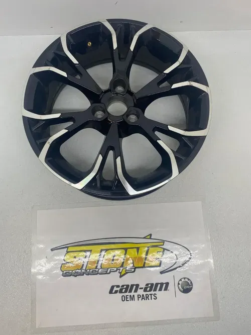 2020 2021 2022 2024 CAN-AM SPYDER RT FRONT WHEEL DEEP BLACK & CHROME 706204095 B